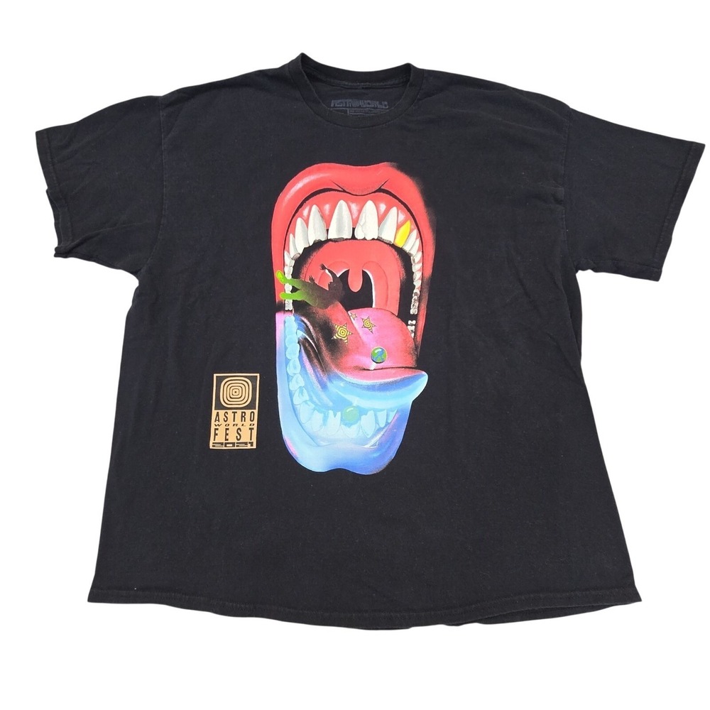 Travis Scott Astroworld Festival 2021 Merchandise Shirt Rare Size XL EUC